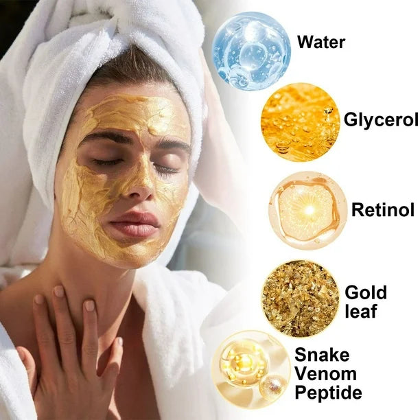 Masque visage anti-rides au peptide de venin de serpent au rétinol