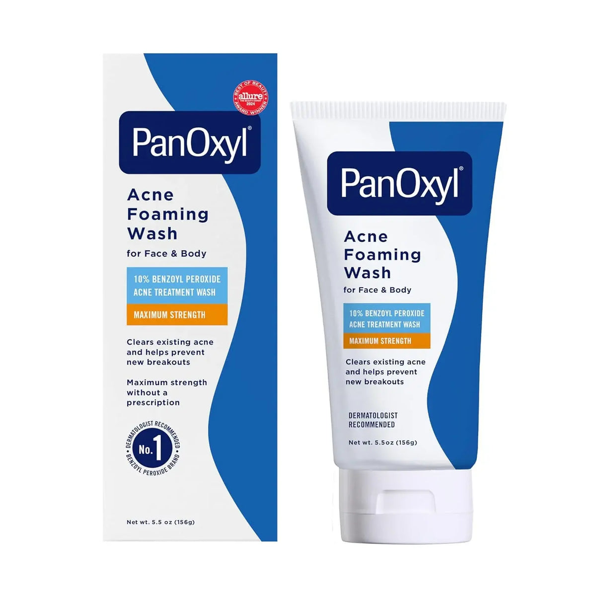 PanOxyl Nettoyant moussant contre l'acné, Peroxyde de benzoyle 10 %