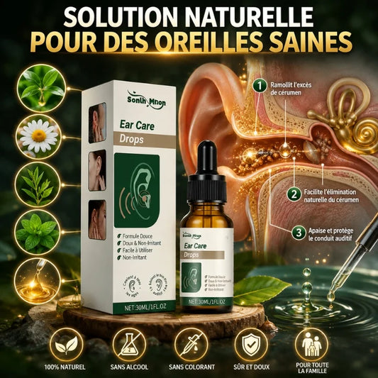 Gouttes nettoyant auriculaires douces pour soulager les acouphènes