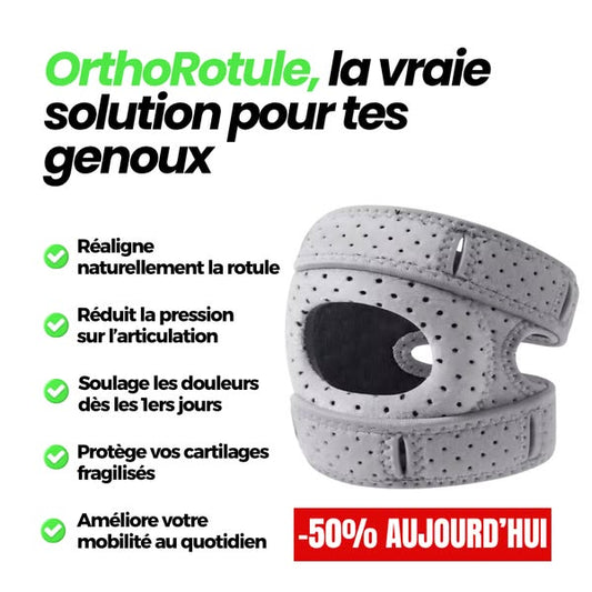 OrthoRotule™ – Soulagez vos genoux (sinon on vous rembourse) !
