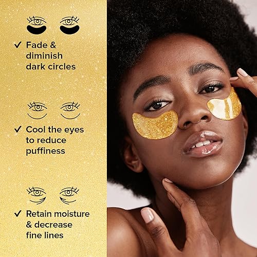 Patchs 24K Gold | Anti-Gonflement Sous Les Yeux, Anti-Tache, Anti-Age