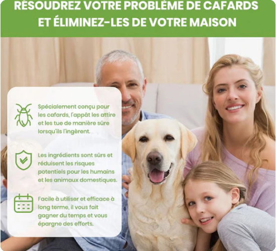 Répulsif contre les cafards (Satisfaction Garantie)