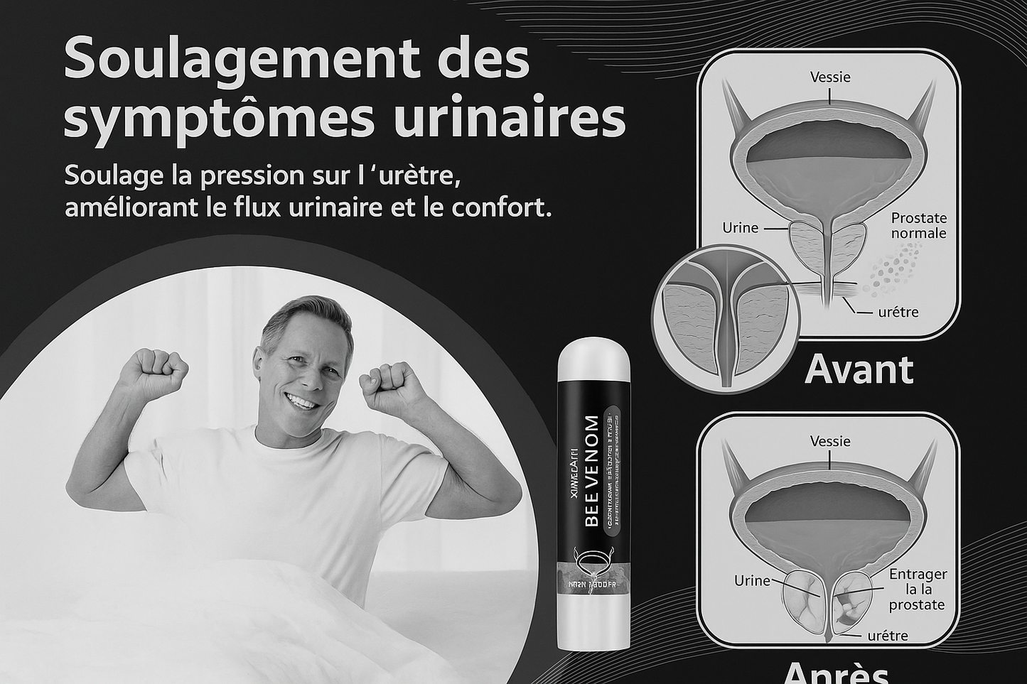 ProstaForce™ Bee Inhaler – Agit en quelques minutes, soulage durablement !