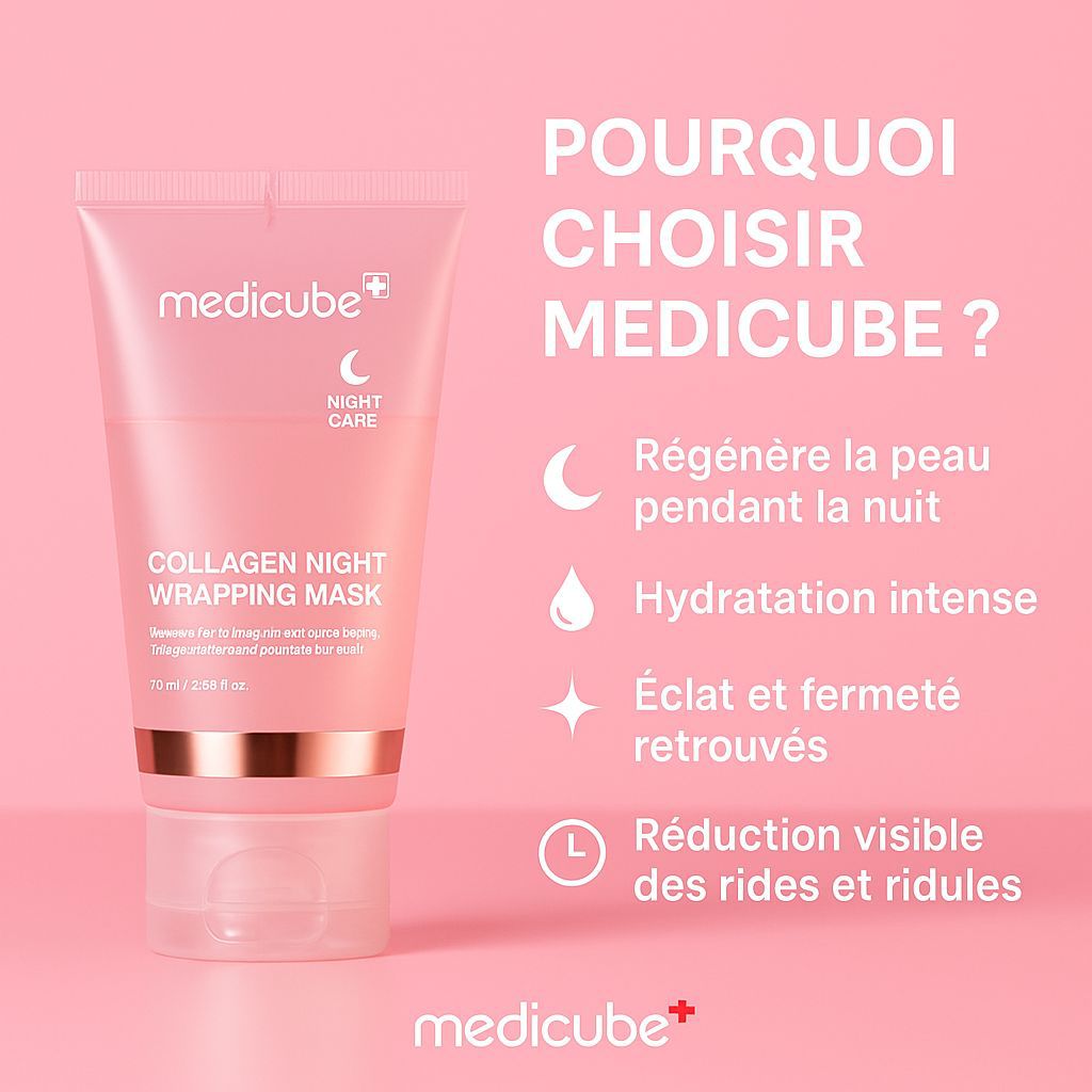 Masque nocturne réparateur au collagène revitalisant – Réveillez-vous avec une peau plus ferme & éclatante