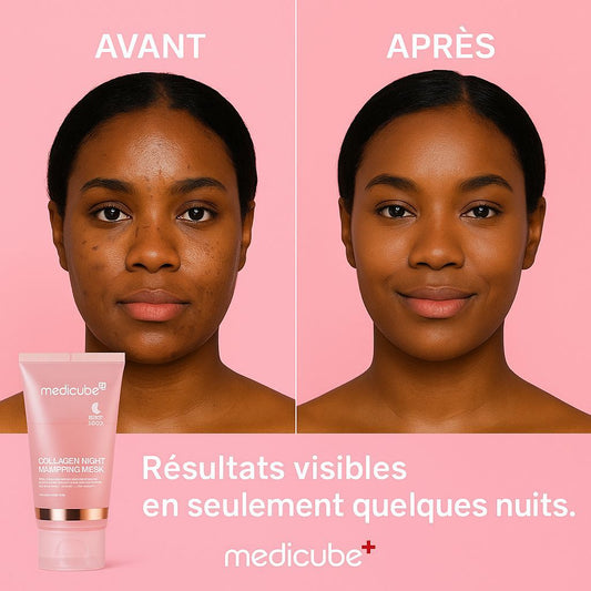 Masque nocturne réparateur au collagène revitalisant – Réveillez-vous avec une peau plus ferme & éclatante