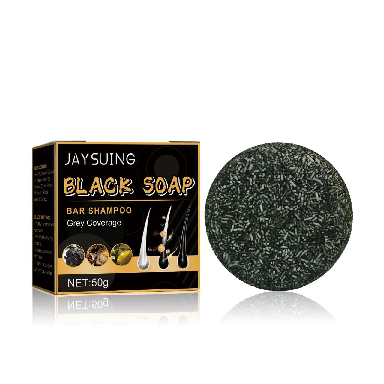 Savon Bio pour Barbe et Cheveux Blancs